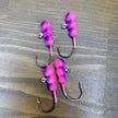 🍁Big Sky Gruesome Grubs Glow Jigs 1/8oz 4/pack