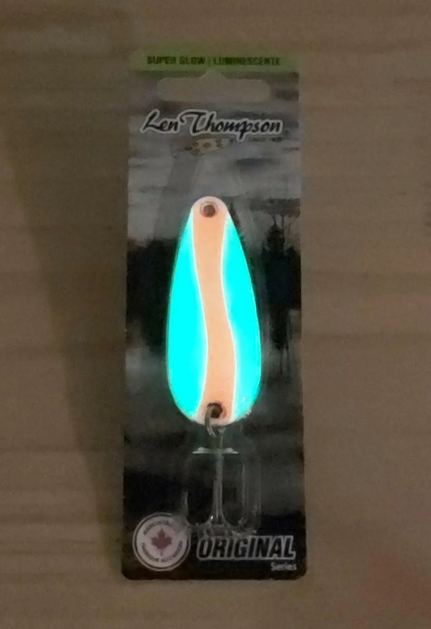 🍁Len Thompson Glowing White & Pink Spoons