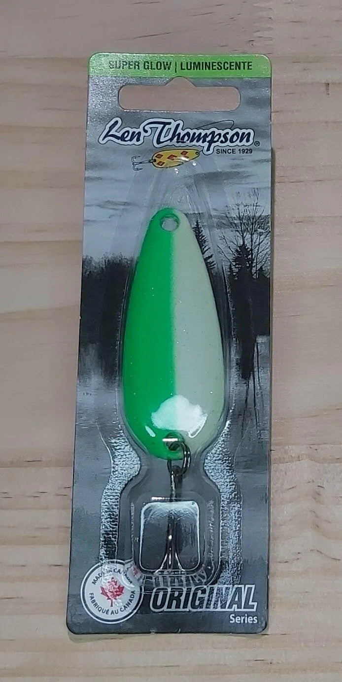 🍁Len Thompson Glowing White & Green Spoons