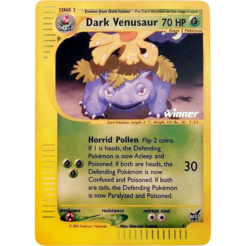 Dark Venusaur - 7 [Winner] (007/009) (PR)