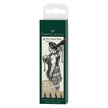 Faber-Castell - PITT Artist Pen - Black Wallet of 4