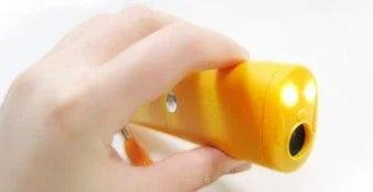 3-in-1 Anti Barking Dog Training Device – Ultrasonic Repeller & LED Flashlight (Black / Yellow)