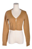 ZARA Women Crop Tops Regular fit in Brown - M