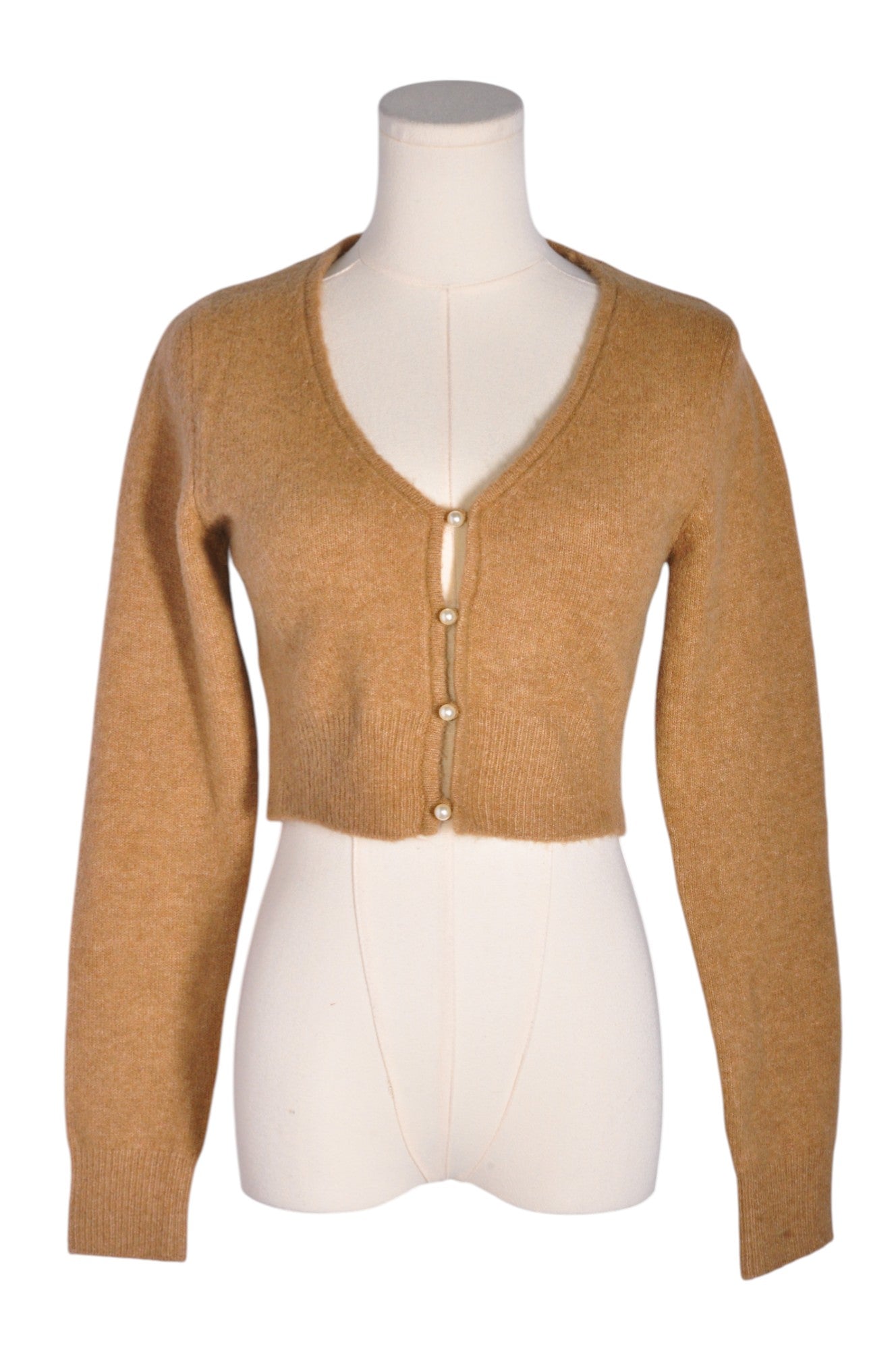 ZARA Women Crop Tops Regular fit in Brown - M