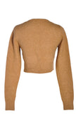 ZARA Women Crop Tops Regular fit in Brown - M