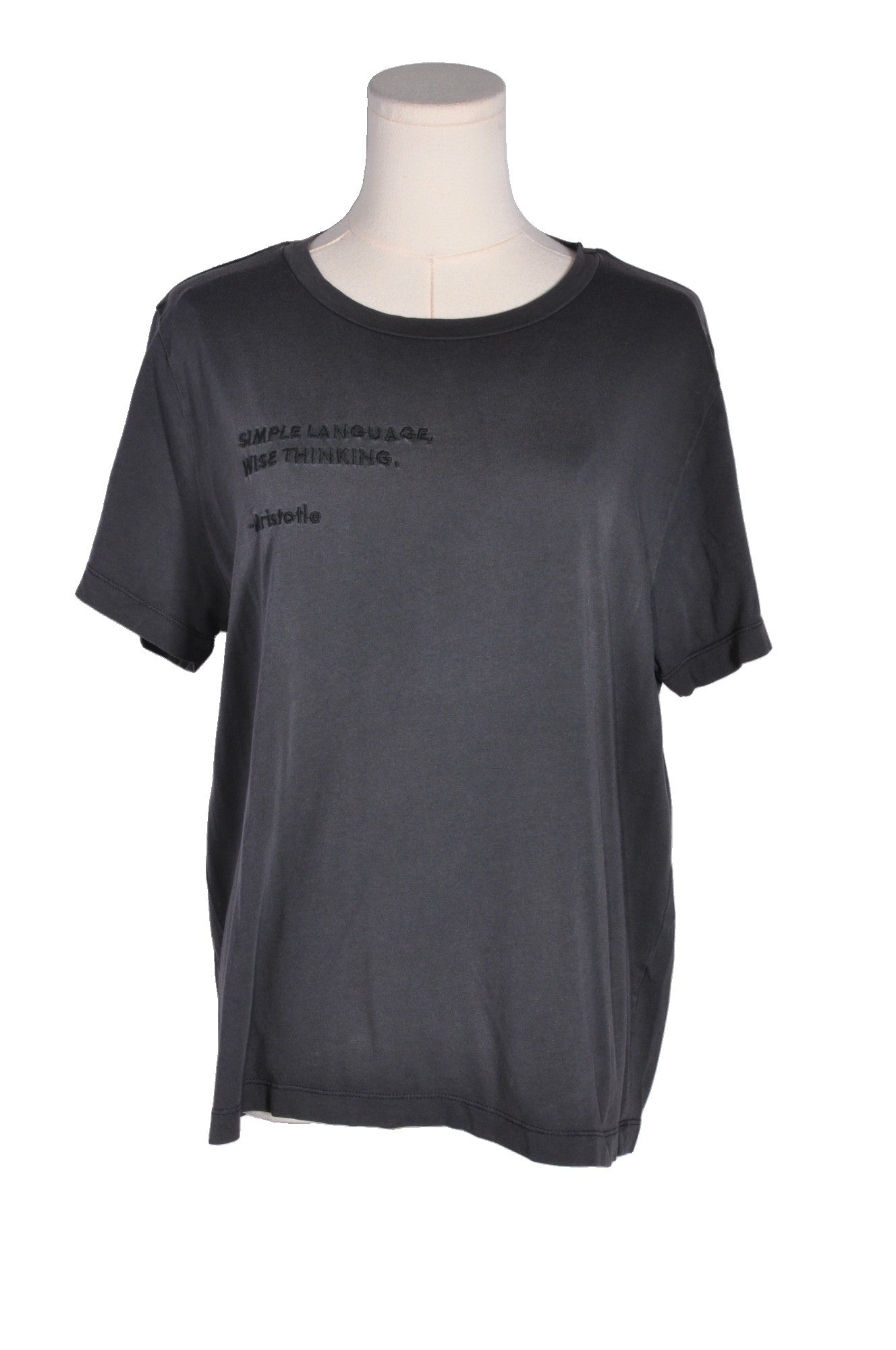 ZARA Women T-Shirts Regular fit in Gray - M