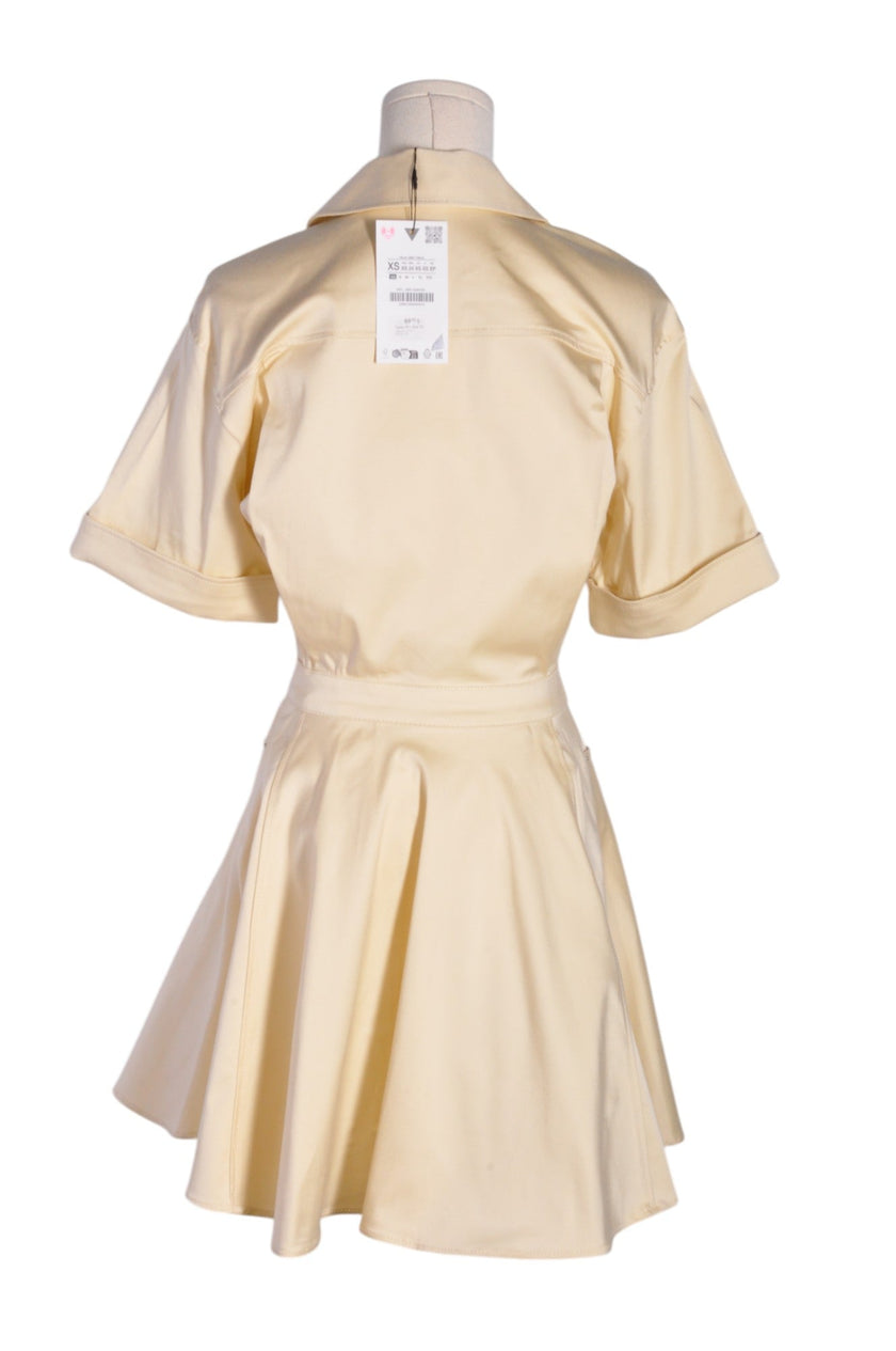 ZARA Women Shirt Dresses Regular fit in Yellow - 2