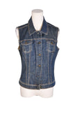 GUESS Women Denim Tops Regular fit in Blue - L
