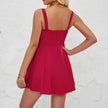 Elegant Chic plain color Sleeveless A-line Casual Summer Mini Dress