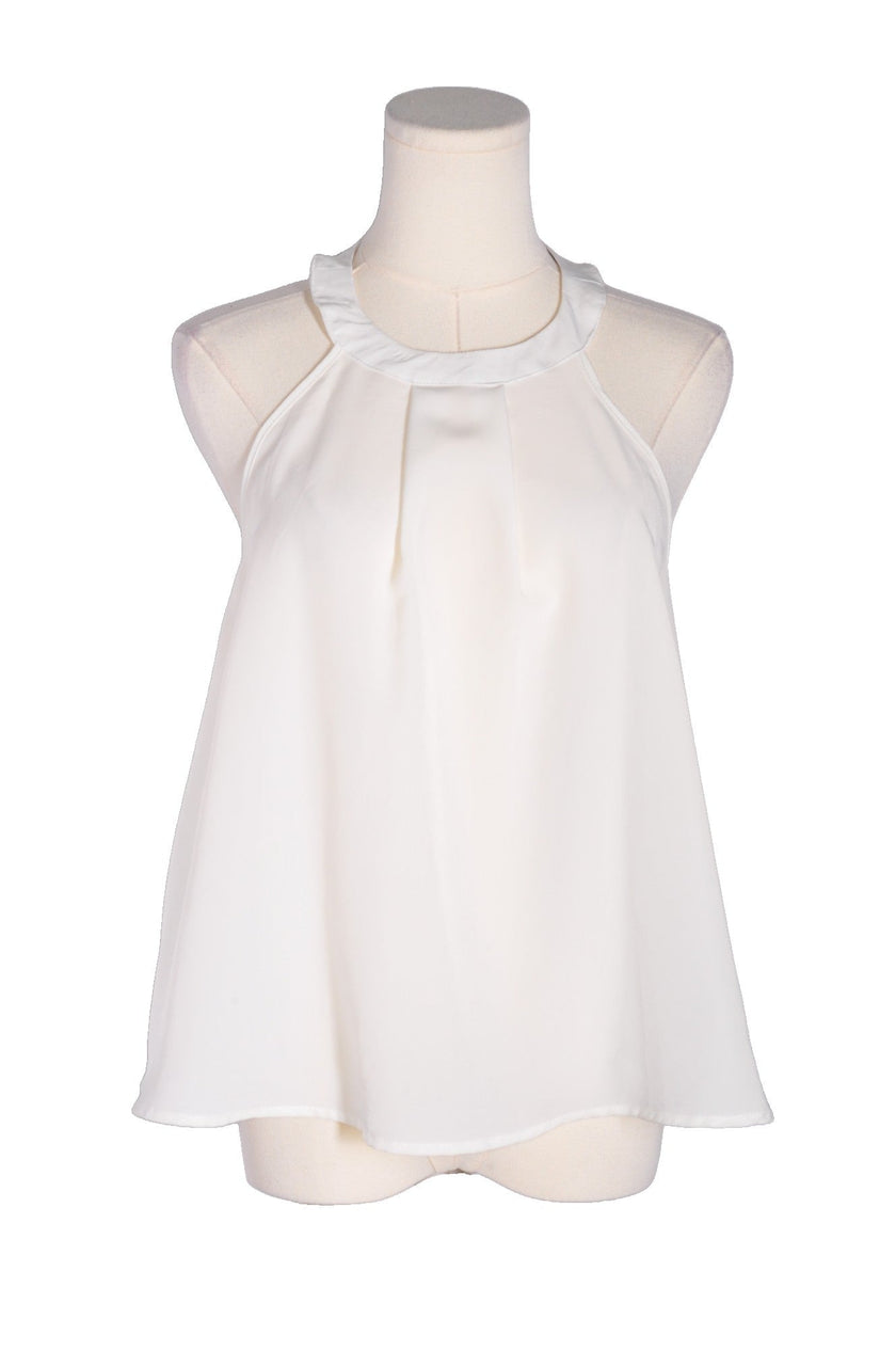 REVAMPED Women Halter Tops Regular fit in White - S