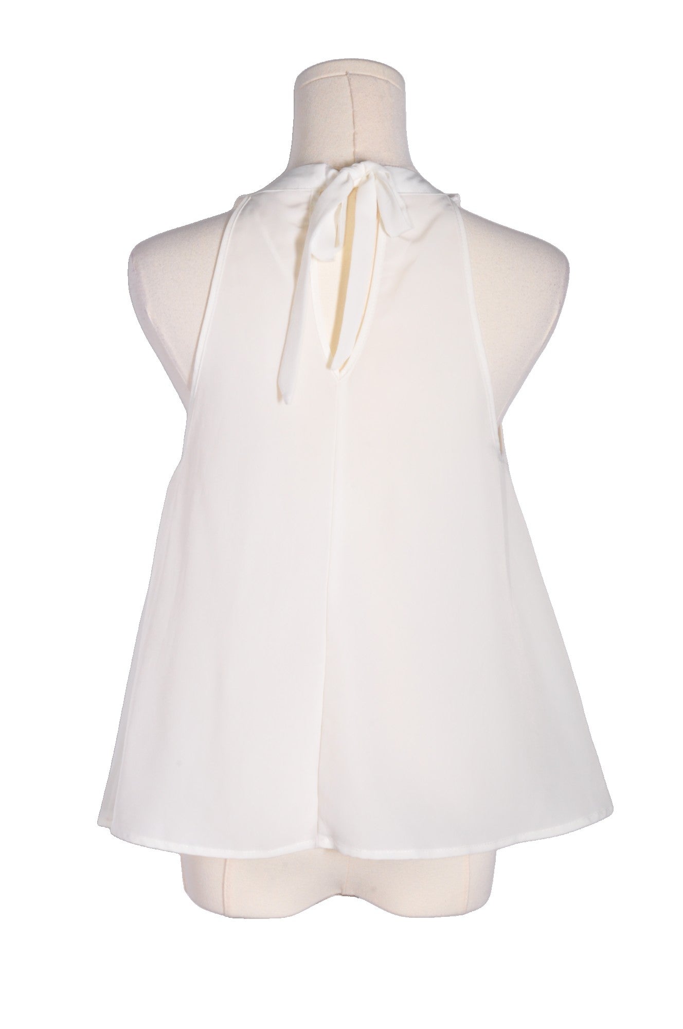 REVAMPED Women Halter Tops Regular fit in White - S