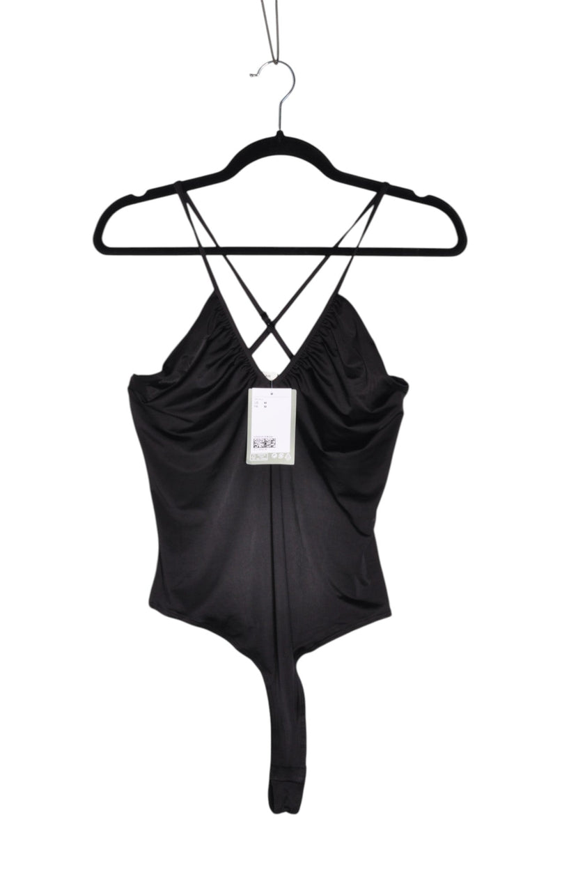 H&M Women Bodysuits Regular fit in Black - M