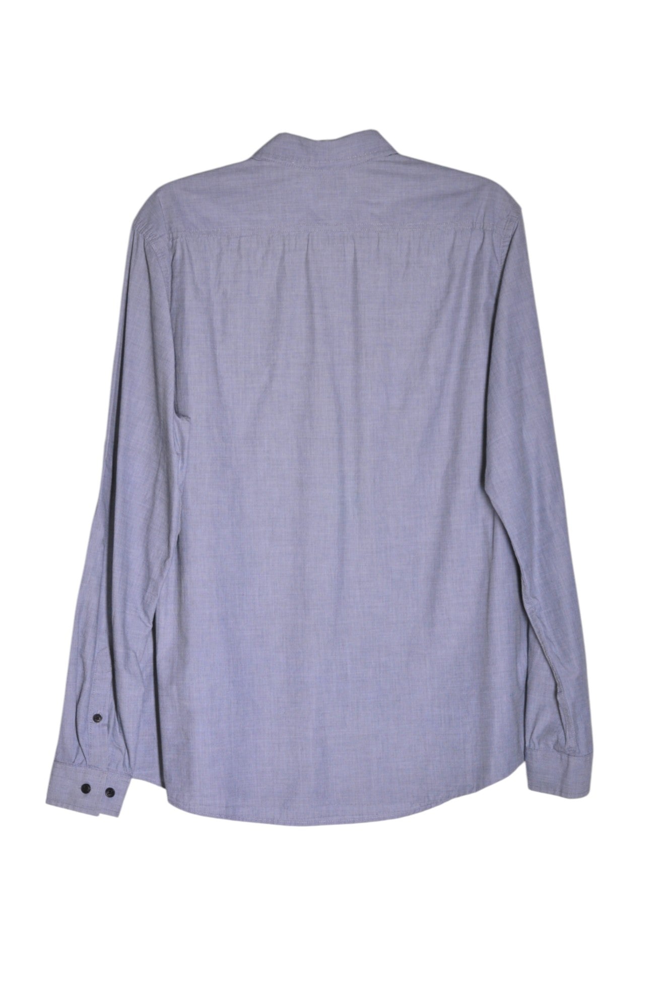 H&M Men Button Down Tops Regular fit in Blue - L