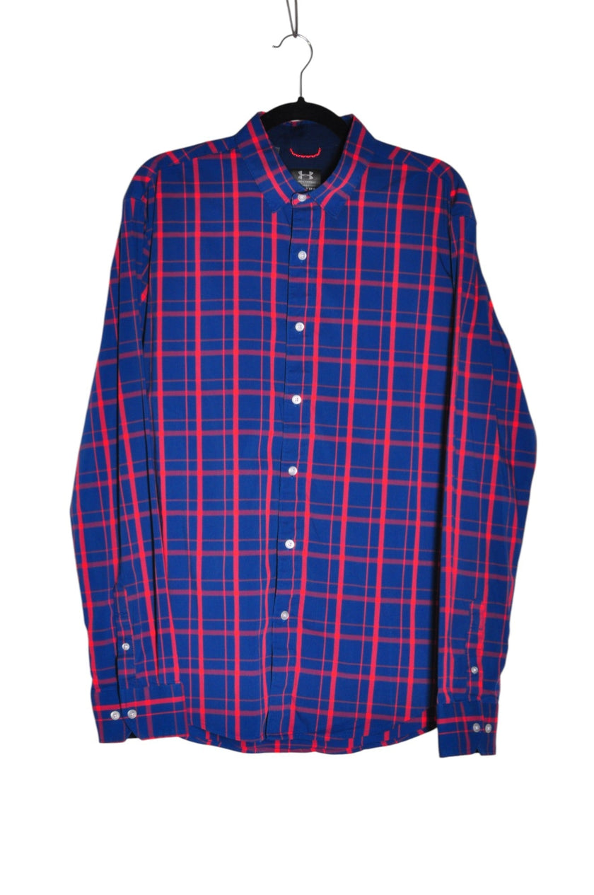 UNDER ARMOUR Men Button Down Tops Regular fit in Blue - XL