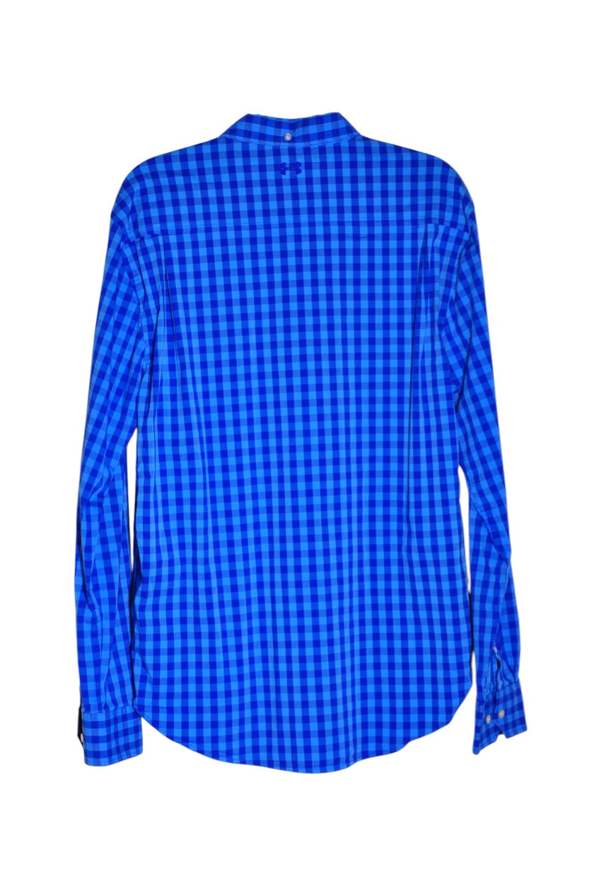 UNDER ARMOUR Men Button Down Tops Regular fit in Blue - XL