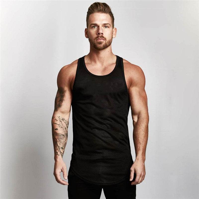 Sleeveless Sportwear vest Fitness Workout Gym Tank top for men