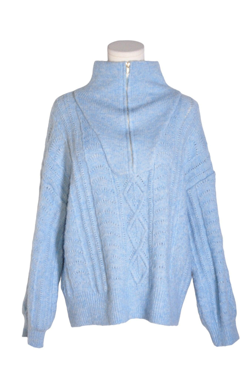 LITTLE LIES Women Turtleneck Tops Regular fit in Blue - L