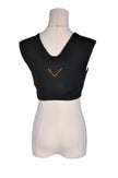 KINELYTE Women Crop Tops Regular fit in Black - M