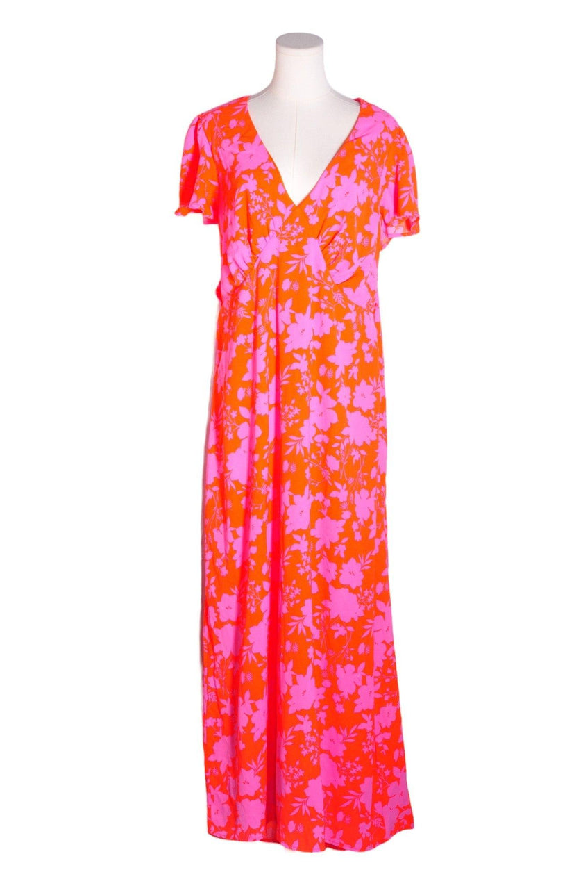 FASHION NOVA Women Maxi Dresses Regular fit in Orange - 1X