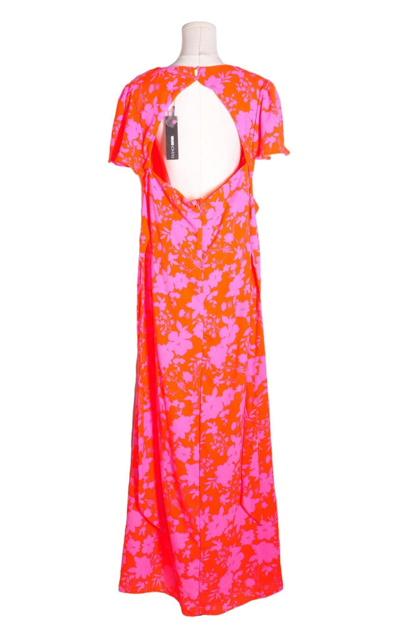 FASHION NOVA Women Maxi Dresses Regular fit in Orange - 1X