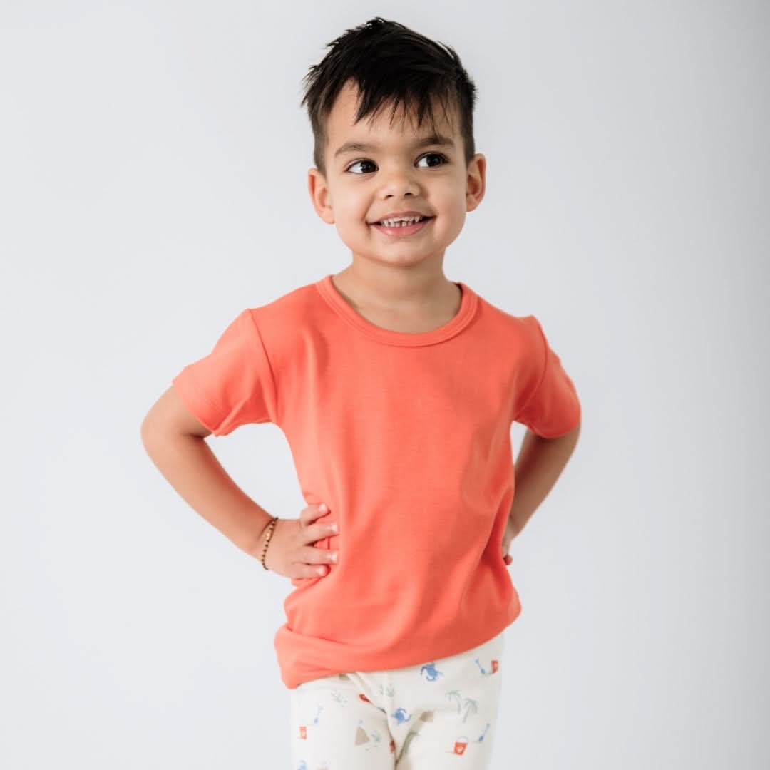 Baby/Kids' Bamboo T-Shirt | Tangerine Crush
