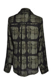 EXPRESS Women Button Down Tops Regular fit in Green - S