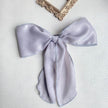 Silk satin oversized bow tie Hair Scrunchies ponytail Holder