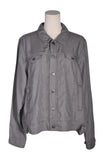 TAHARI Women Denim Jackets Regular fit in Gray - XL