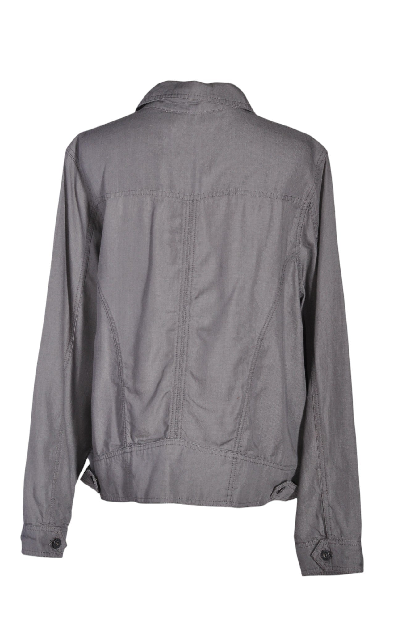 TAHARI Women Denim Jackets Regular fit in Gray - XL