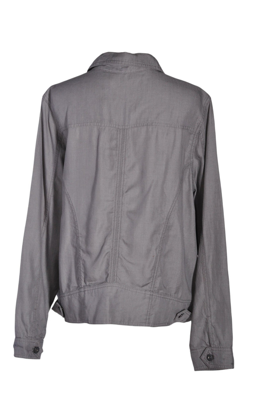 TAHARI Women Denim Jackets Regular fit in Gray - XL