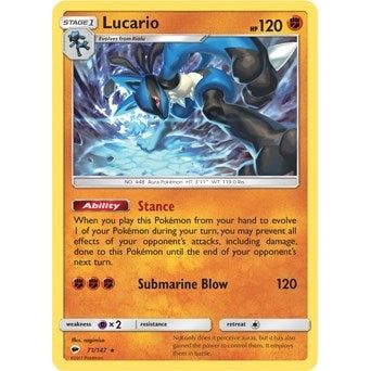 Lucario (SM - Burning Shadows) (71) (PR)