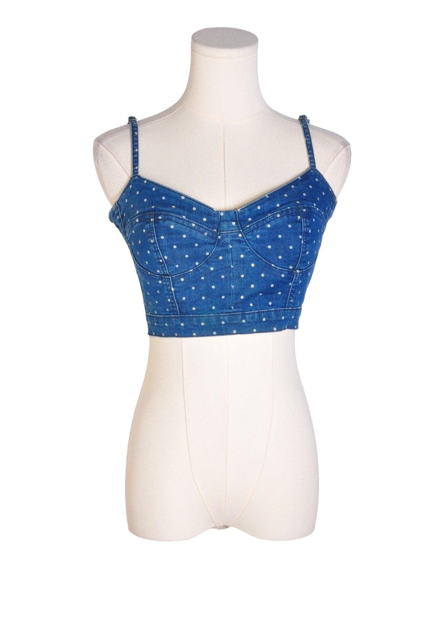 GARAGE Women Crop Tops Regular fit in Blue - S