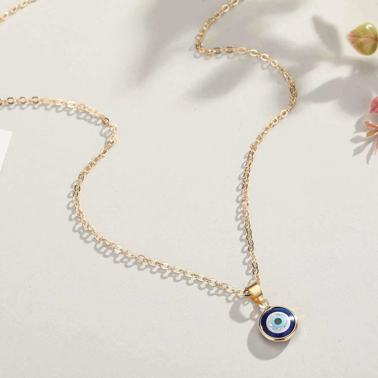 Blue eye pendant Alloy necklace chain Fashion Accessories