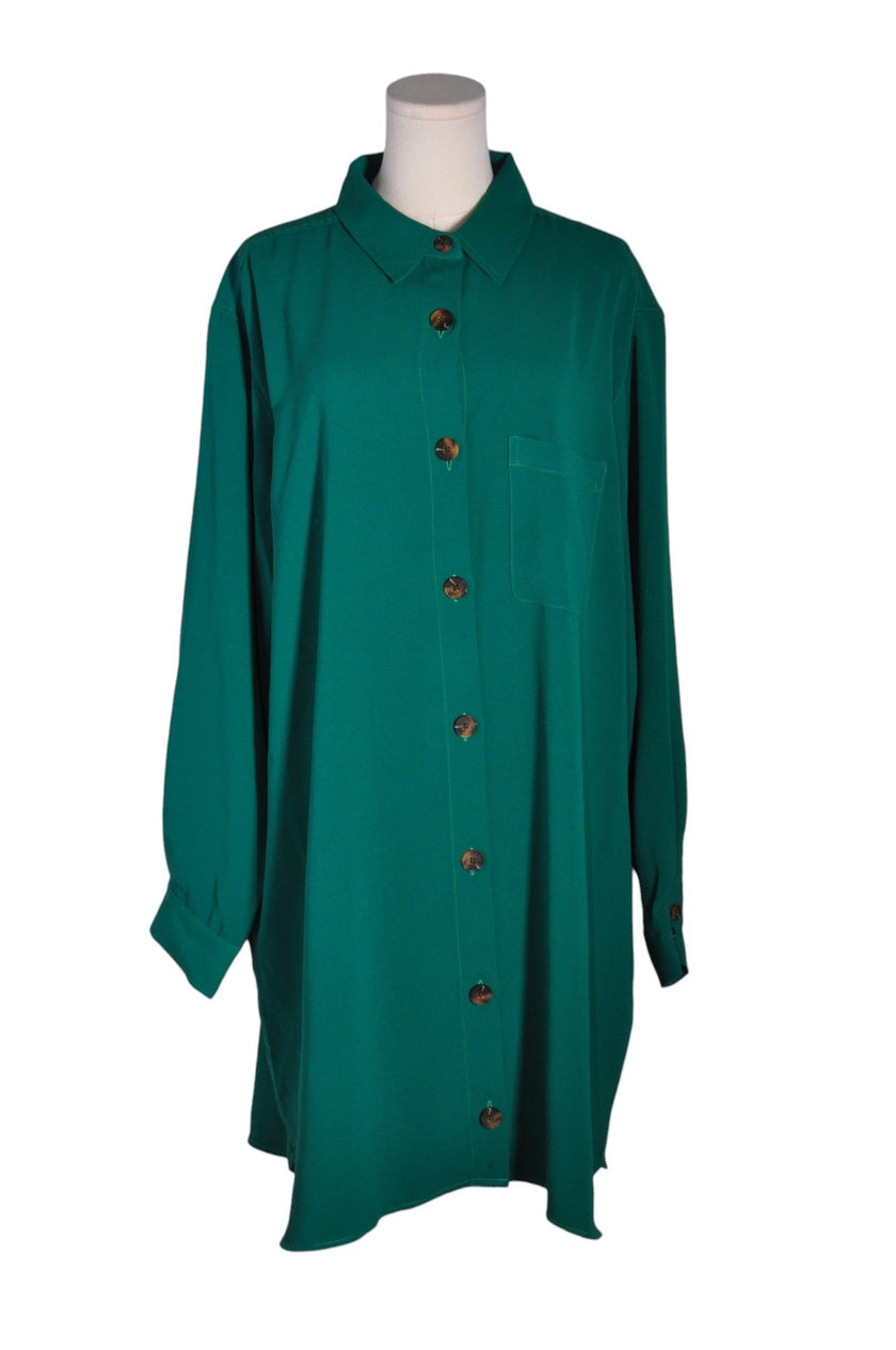 HUDSON Women Button Down Tops Regular fit in Green - 2XL