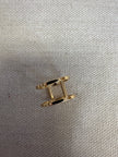 Standout Boutique Double Bar 18 K Gold Bond Ring