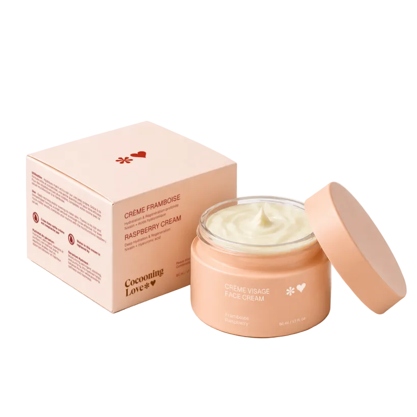 Crème visage peaux mixtes à grasses - Framboise