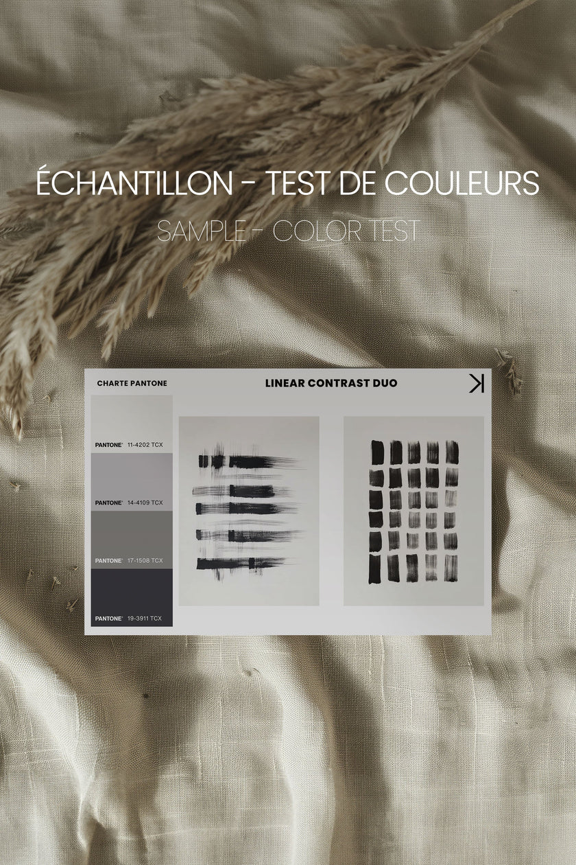 LINEAR CONTRAST DUO (2 Oeuvres sur toile étirée)