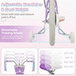 14 Inch Kids Bike Adjustable with Basket and Streamers Purple - Princess of the Sea Theme
