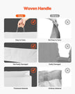 VEVOR Kraft Paper Bags with Handles  Large Eco-Friendly Bags