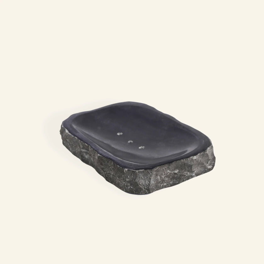 Porte Savon en marbre noir