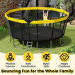 16 FT Outdoor Trampoline ASTM Compliant Recreational Trampoline with Non-Slip Ladder