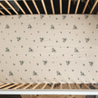 Organic Cotton Muslin Crib Fitted Sheets - Blueberry