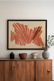 BURNT ECHO, Oeuvre sur toile étirée