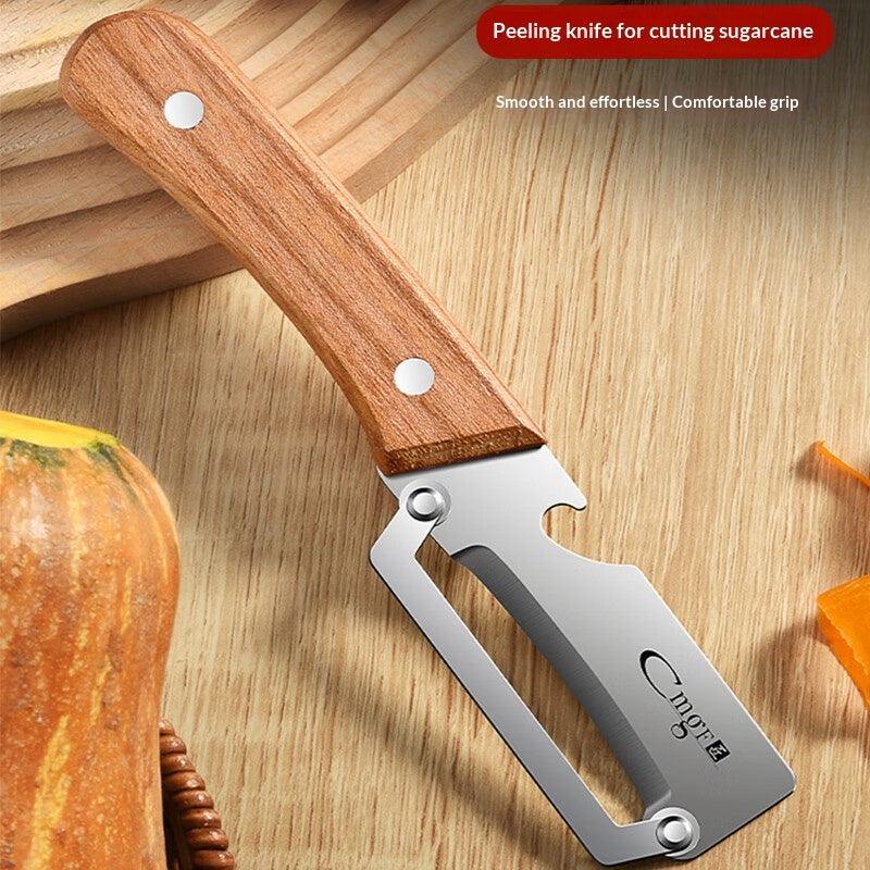Stainless Steel Vegetable Peeler with Wood Handle, Kitchen Peeler Canada