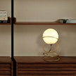 Metal Stand Table Lamp For Living Room - LED Lamp - Gold Spiral 4 Ring