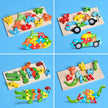 Fun Little Toys - 4-Pack Wooden Puzzles