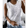 Elegant Women Summer Flowers Lace Blouse top