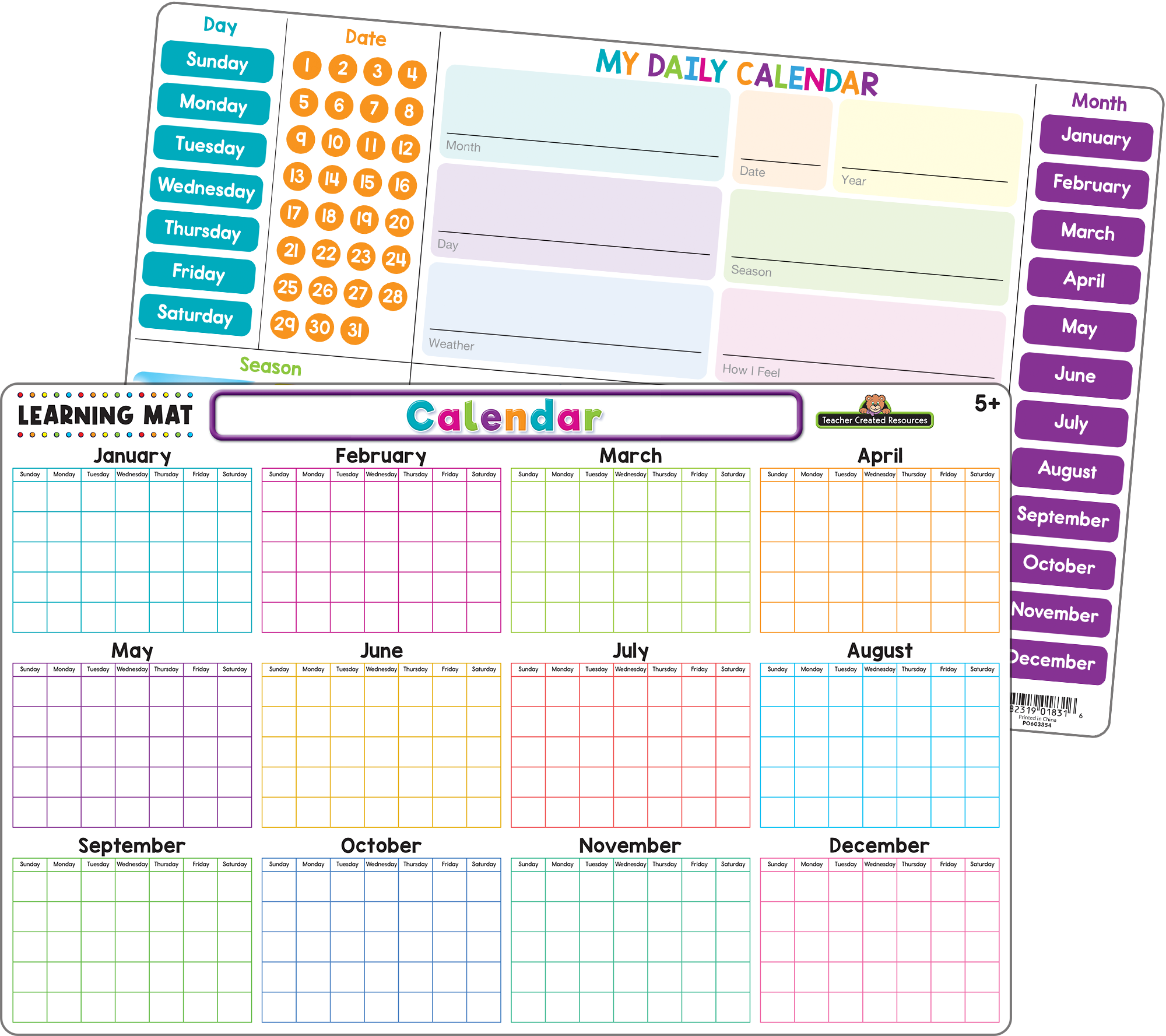 Teacher Created Resources - Calendar Learning Mat