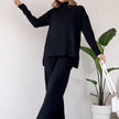 Turtleneck Suit – Stylish Casual Loose-Fit Long Sleeve Outfit