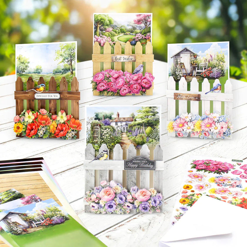 Pretty Petals Picket Fence, Card Making Kit